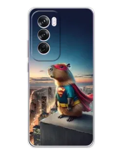 Чехол для OPPO A5 5G с картинкой «Капи-мен супергерой»