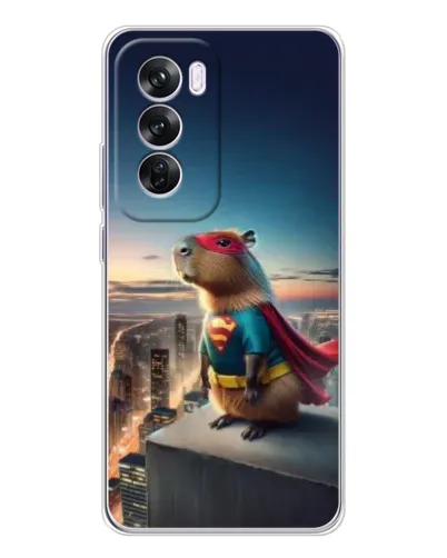 Чехол для OPPO A5 5G с картинкой «Капи-мен супергерой»