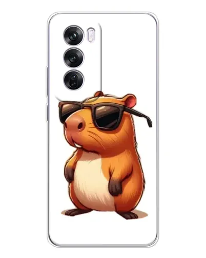 Чехол для OPPO A5 5G с картинкой «Капибара в очках»