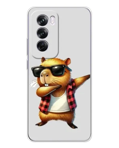 Чехол для OPPO A5 5G с картинкой «Капибара рэпер даб»