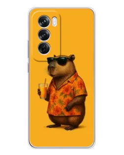 Чехол для OPPO A5 5G с картинкой «Капибара на отдыхе»