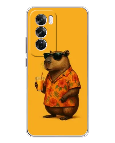 Чехол для OPPO A5 5G с картинкой «Капибара на отдыхе»