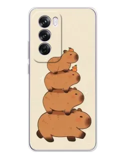 Чехол для OPPO A5 5G с картинкой «Башня из капибар»