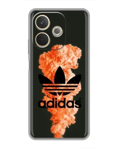 Чохол для OPPO A5 Pro з картинкою «Помаранчевий дим Adidas»