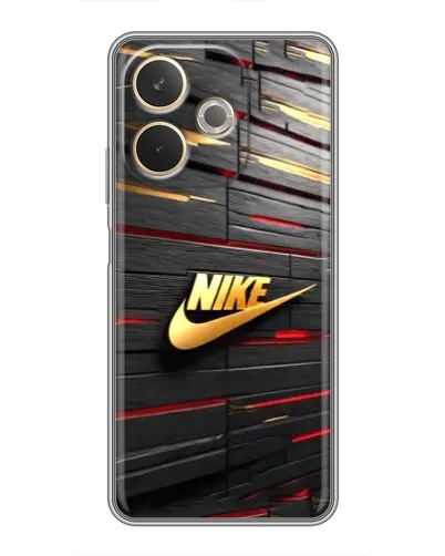 Чехол для OPPO A5 Pro с картинкой «Золотой Nike на металле»