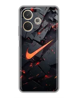 Чехол для OPPO A5 Pro с картинкой «Nike — эффект разломов»