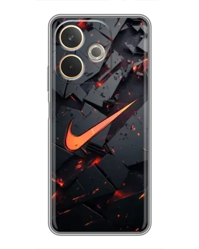 Чехол для OPPO A5 Pro с картинкой «Nike — эффект разломов»