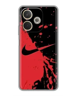 Чохол для OPPO A5 Pro з картинкою «Червоні бризки Nike»