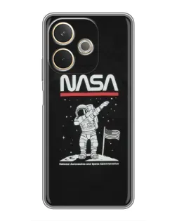 Чохол для OPPO A5 Pro з картинкою «NASA — крокуємо по Місяцю»