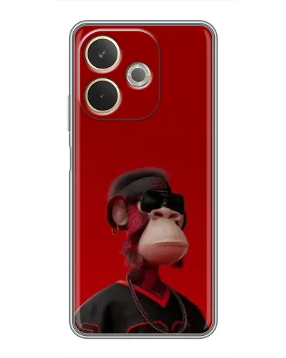 Чохол для OPPO A5 Pro з картинкою «Bored Ape в червоному»