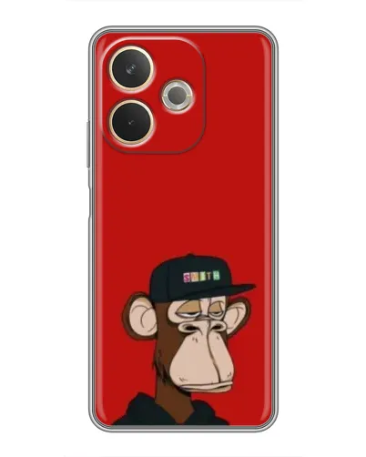 Чохол для OPPO A5 Pro з картинкою «Bored Ape — червоний фон»