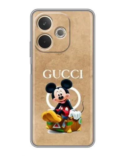 Чохол для OPPO A5 Pro з картинкою «Міккі Маус Gucci — крафт» Чохол для OPPO A5 Pro з картинкою «Міккі Маус Gucci — крафт»