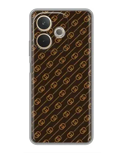 Чохол для OPPO A5 Pro з картинкою «Gucci — золоті діагоналі»
