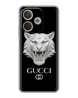 Чохол для OPPO A5 Pro з картинкою «Gucci — срібний лев»