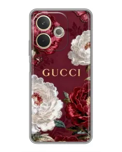 Чохол для OPPO A5 Pro з картинкою «Gucci — бордові троянди»