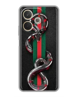 Чохол для OPPO A5 Pro з картинкою «Gucci — змія на смузі»