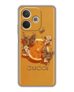 Чохол для OPPO A5 Pro з картинкою «Gucci — золоті метелики»