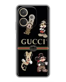 Чохол для OPPO A5 Pro з картинкою «Gucci — герої Disney та монограма»