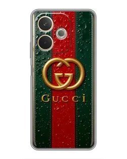 Чохол для OPPO A5 Pro з картинкою «Gucci — фірмова смуга та золото»