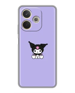 Чохол для OPPO A5 Pro з картинкою «Kuromi — фіолетовий мінімалізм»