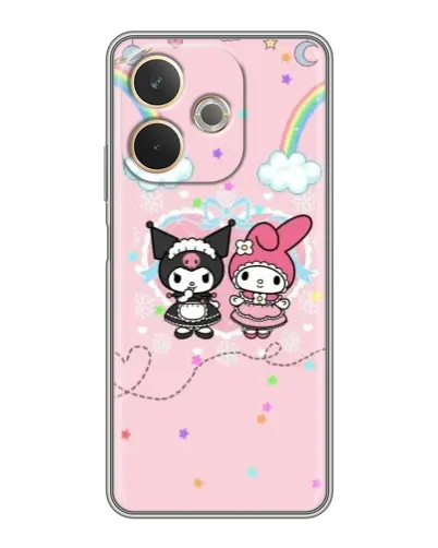Чохол для OPPO A5 Pro з картинкою «My Melody та Kuromi»