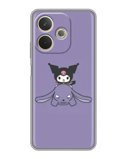 Чохол для OPPO A5 Pro з картинкою «Kuromi на ліловому фоні»