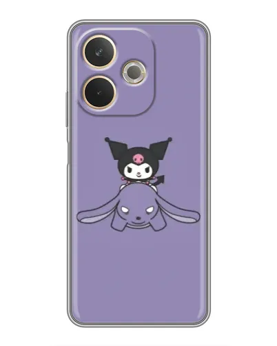 Чохол для OPPO A5 Pro з картинкою «Kuromi на ліловому фоні»