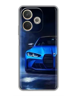 Чохол для OPPO A5 Pro з картинкою «Блакитна BMW M4»