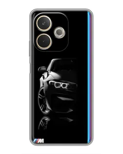 Чохол для OPPO A5 Pro з картинкою «Силует BMW в темряві»
