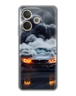 Чохол для OPPO A5 Pro з картинкою «BMW у диму»