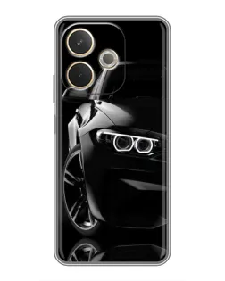 Чохол для OPPO A5 Pro з картинкою «Чорна BMW — профіль»
