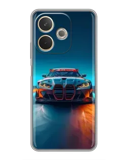 Чохол для OPPO A5 Pro з картинкою «BMW — вогні неону»