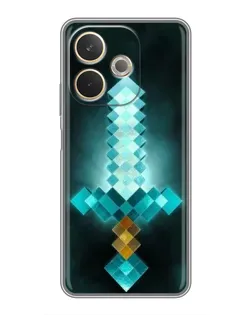 Чехол для OPPO A5 Pro с картинкой «Алмазный меч неон»