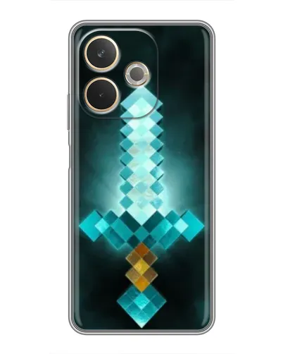 Чехол для OPPO A5 Pro с картинкой «Алмазный меч неон» Чехол для OPPO A5 Pro с картинкой «Алмазный меч неон»