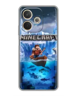 Чехол для OPPO A5 Pro с картинкой «Minecraft ледяной мир»
