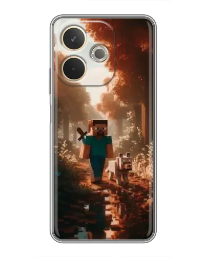 Чехол для OPPO A5 Pro с картинкой «Стив в лесу» Чехол для OPPO A5 Pro с картинкой «Стив в лесу»