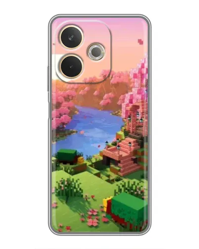 Чехол для OPPO A5 Pro с картинкой «Розовое дерево Minecraft» Чехол для OPPO A5 Pro с картинкой «Розовое дерево Minecraft»