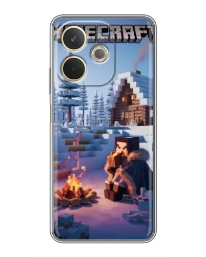 Чехол для OPPO A5 Pro с картинкой «Зимний Minecraft» Чехол для OPPO A5 Pro с картинкой «Зимний Minecraft»