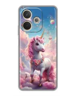 Чехол для OPPO A5 Pro с картинкой «Единорог среди облаков»