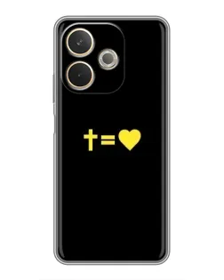 Чохол для OPPO A5 Pro з картинкою «Серце та Хрест»