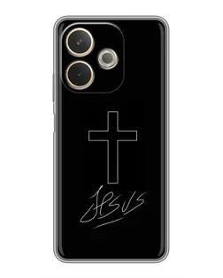 Чохол для OPPO A5 Pro з картинкою «Графічний хрест Jesus»