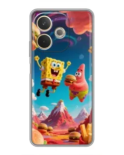 Чехол для OPPO A5 Pro с картинкой «Космический фастфуд»