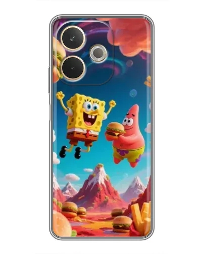 Чехол для OPPO A5 Pro с картинкой «Космический фастфуд»