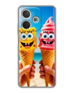 Чехол для OPPO A5 Pro с картинкой «Спанч Боб мороженое»