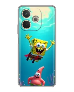 Чохол для OPPO A5 Pro з картинкою «Спанч Боб під водою»
