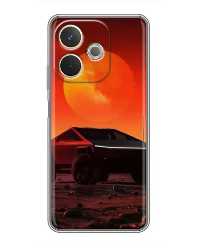 Чохол для OPPO A5 Pro з картинкою «Cybertruck на Марсі»