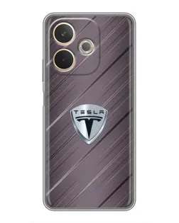 Чохол для OPPO A5 Pro з картинкою «Металева текстура Tesla»