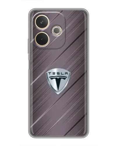 Чохол для OPPO A5 Pro з картинкою «Металева текстура Tesla»