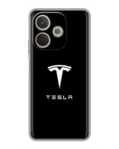 Чохол для OPPO A5 Pro з картинкою «Tesla White Logo»