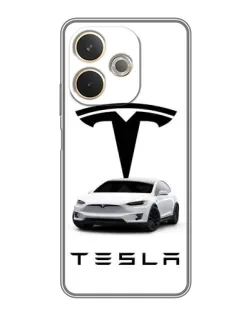 Чохол для OPPO A5 Pro з картинкою «Tesla White Style»